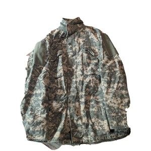 US ARMY Coat Cold Weather Field Universal Pattern ACU Digital Jacket Medium Long